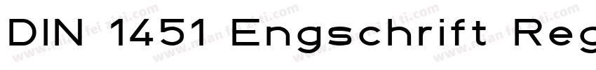 DIN 1451 Engschrift Regular字体转换